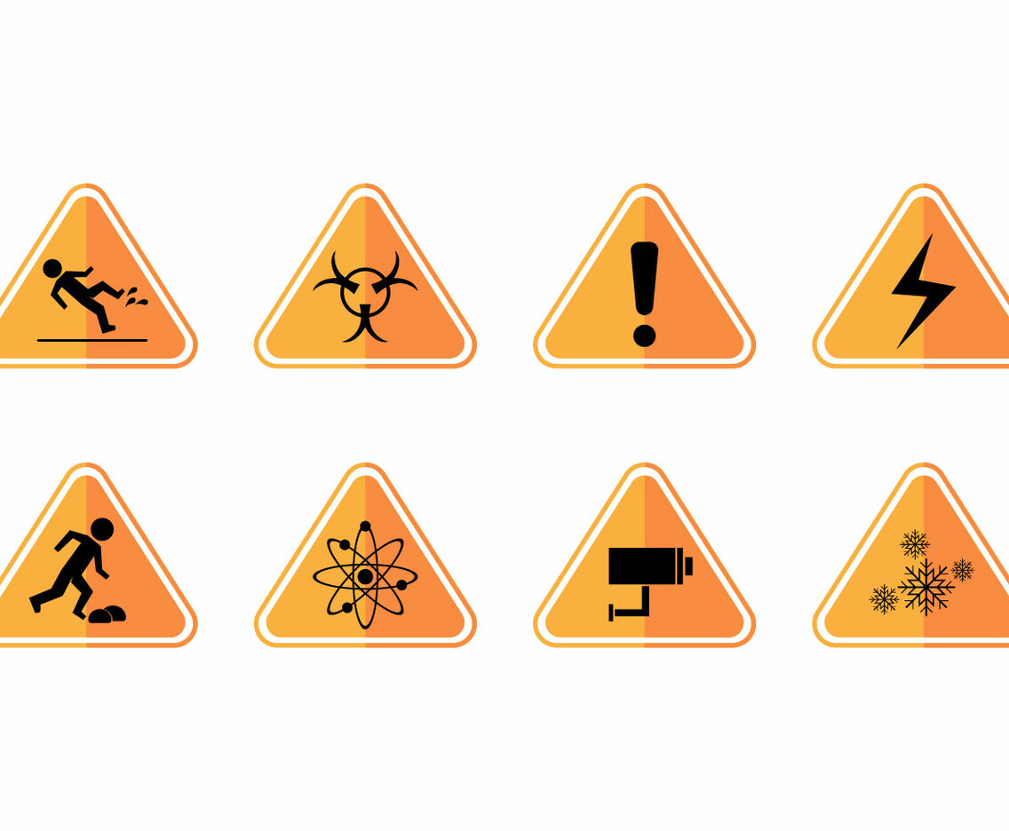 Free Caution Sign Icon Vector