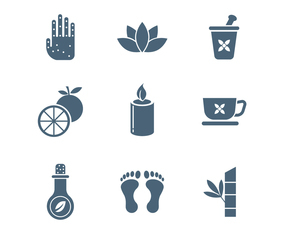 Free Spa and Relaxation Vector Icons