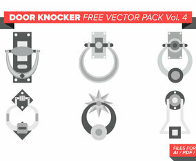 Door Knocker Free Vector Pack Vol. 4