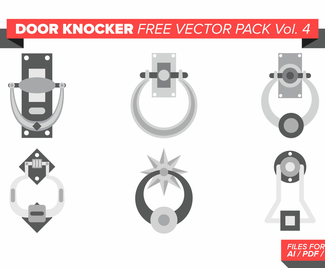 Door Knocker Free Vector Pack Vol. 4