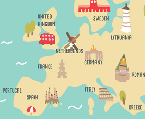 Naive Map from Holland