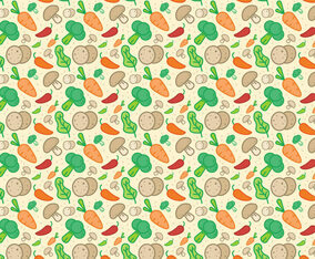 Vegetables Pattern Vector