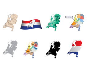 Free Netherlands Map Vector