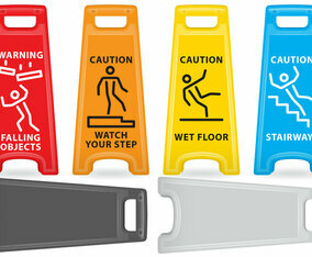 Caution Plastic Signs