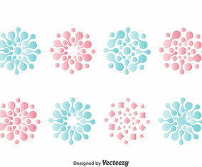 Nanotechnology Symbol Collection vector