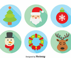 Christmas Element Collection Vector