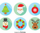 Christmas Element Collection Vector