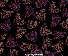 Butterfly Black Seamless Background