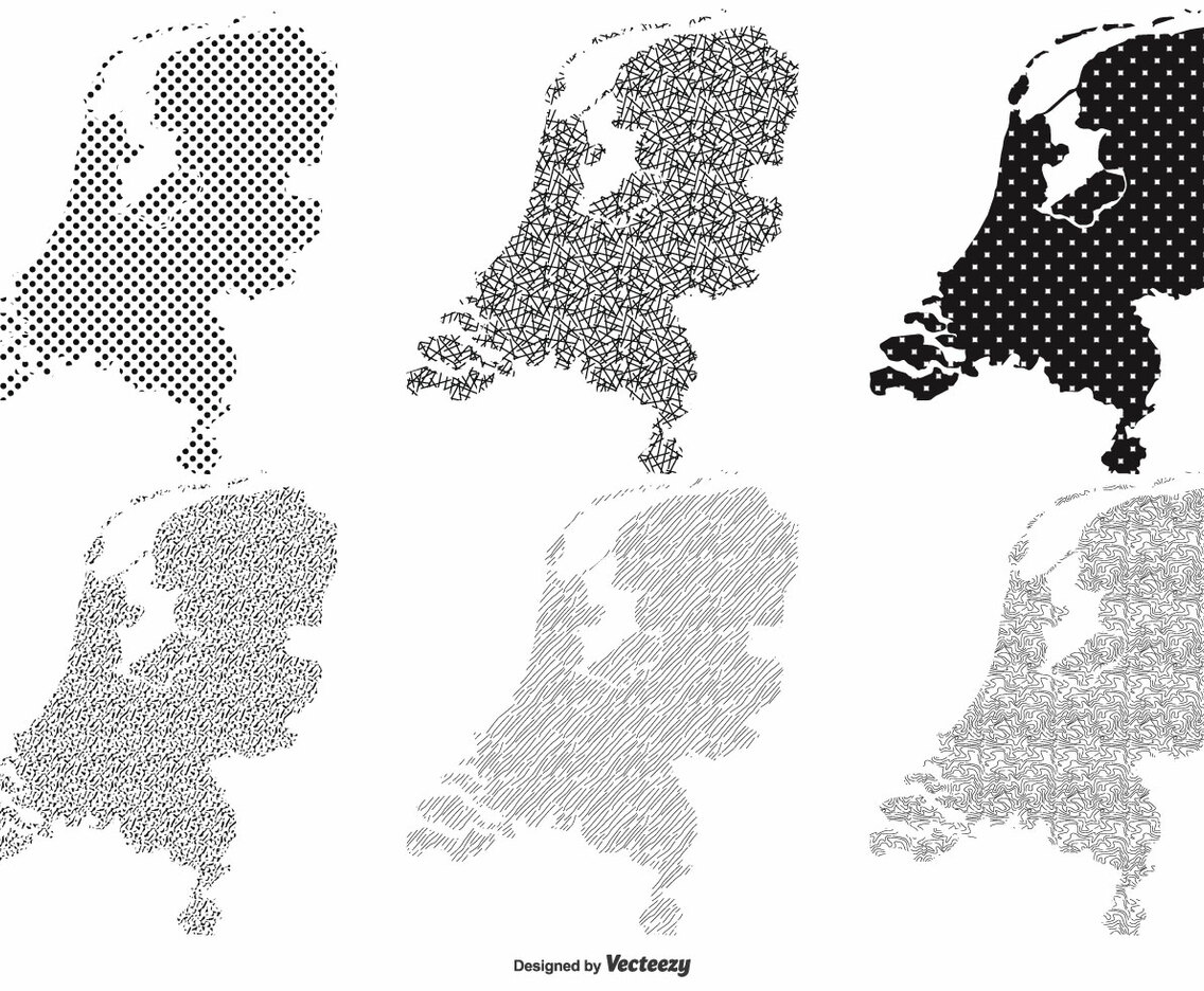 Textured Netherland Maps