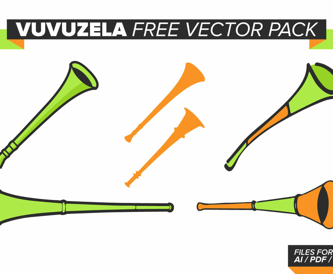 Vuvuzela Free Vector Pack
