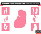 Mom And Child Free Vector Pack