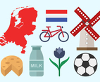 Free Netherland Flat Icon Design Vector