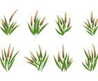Cattails Vector Set