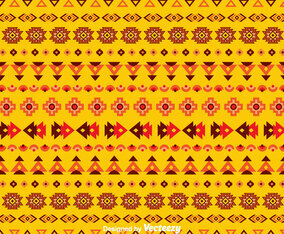 Ethnic Seamless Orange Background