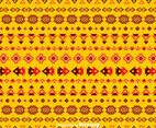 Ethnic Seamless Orange Background