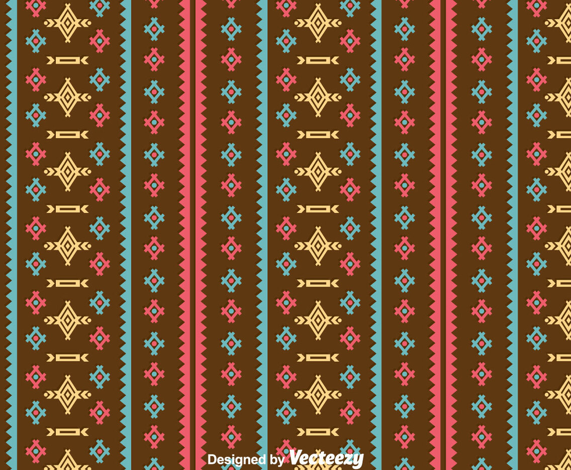 Ethnic Seamless Brown Background
