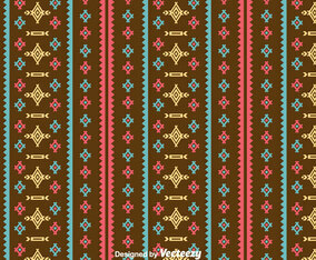 Ethnic Seamless Brown Background