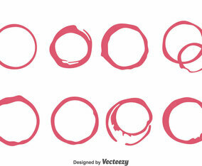 Purple Wine Stain Vector