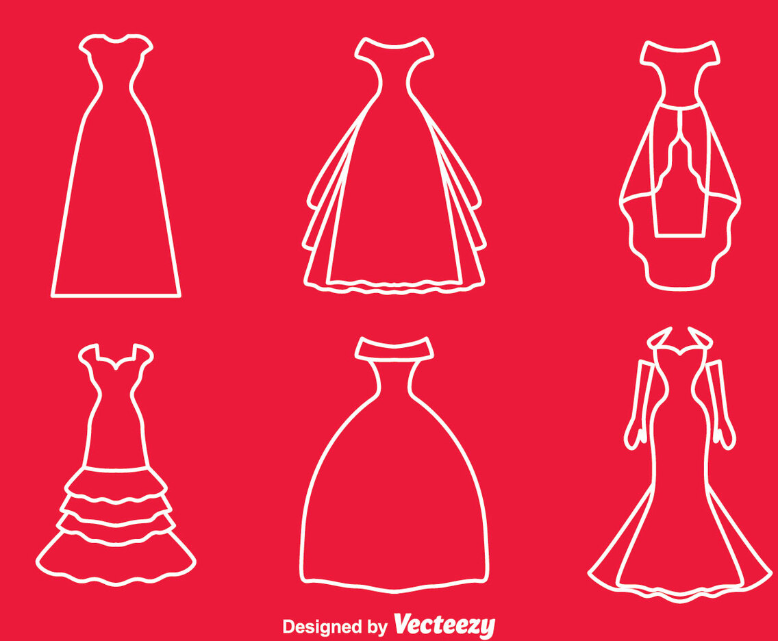 Bridesmaid Line Vector