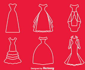 Bridesmaid Line Vector