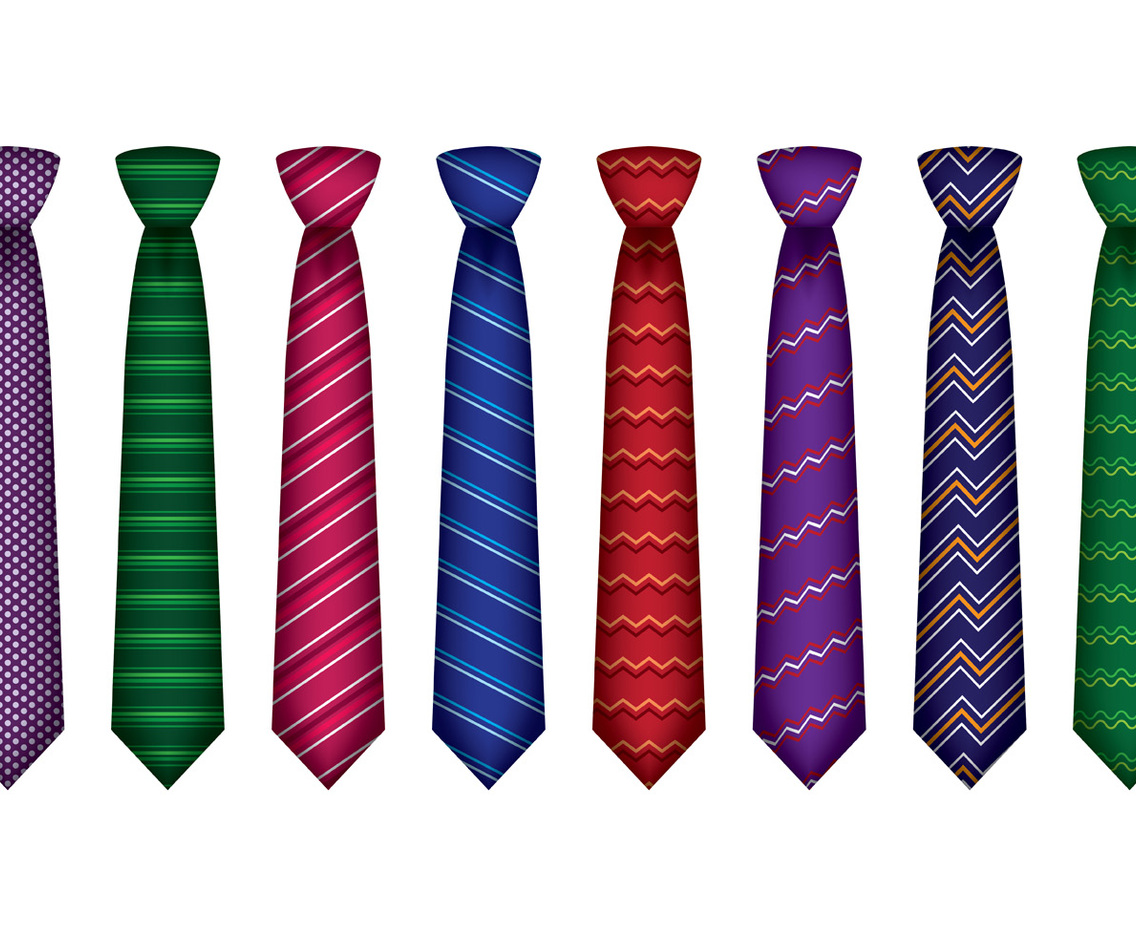 Set Of Cravat Vector