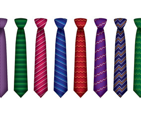 Set Of Cravat Vector