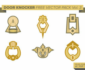Door Knocker Free Vector Pack Vol. 3