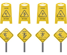 Warning Sign For Wet Floor