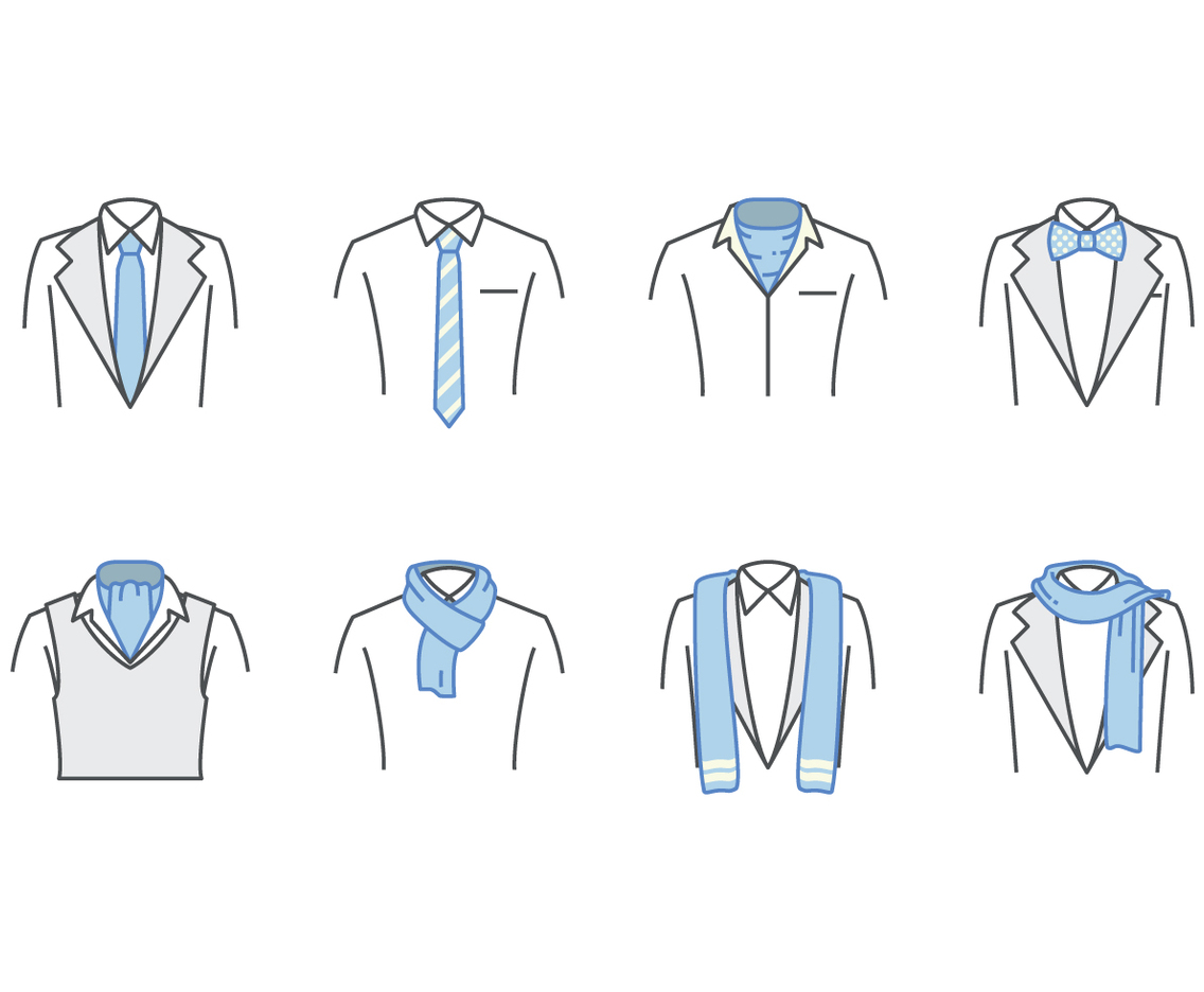Free Neck Tie And Scarf Vector