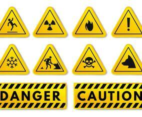 Free Warning and Caution Sign Vector