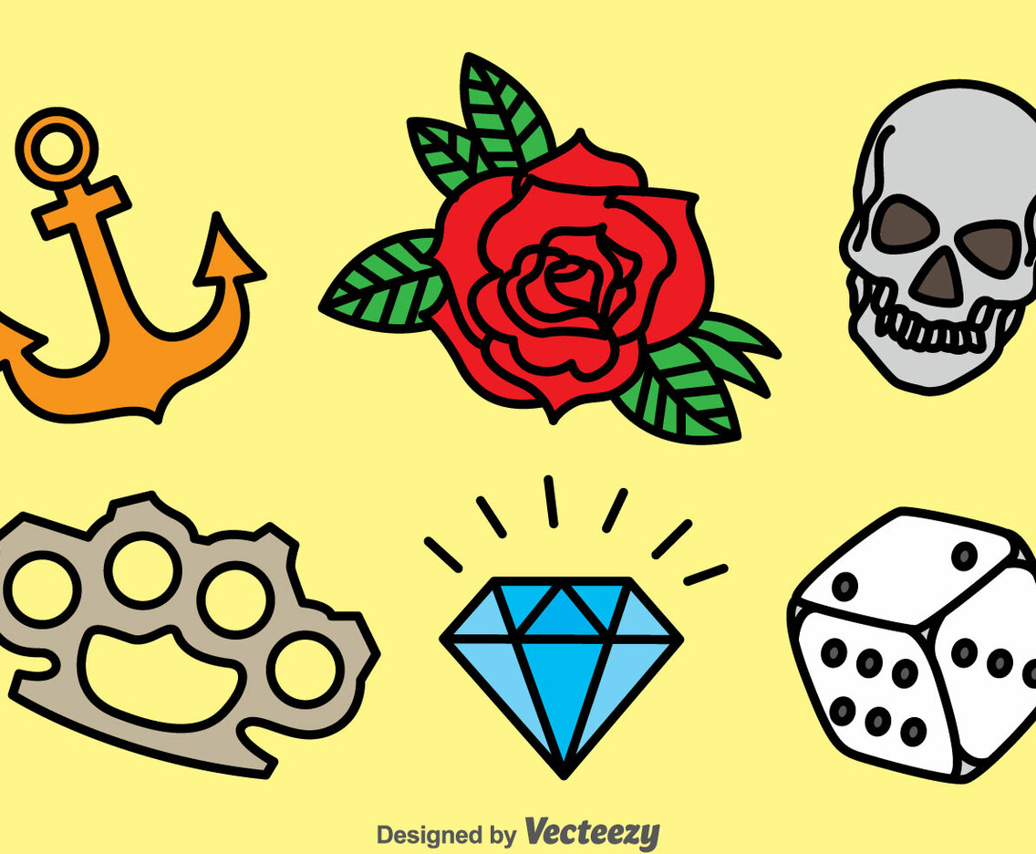 Old School Tattoo Vector Set