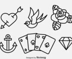 Old School Tattoo Collection Vector