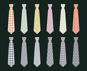 Vector Icon Set Tie