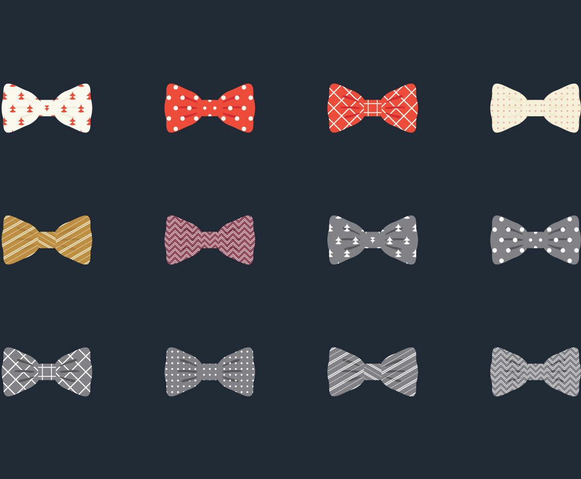 Illustration Set Of Bow Tie