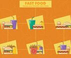 Fast Food Vector Icons