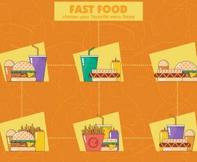 Fast Food Vector Icons
