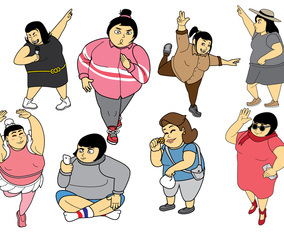 Free Plus Size Vector Women