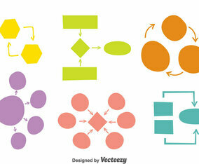 Colorful Mind Map Vector