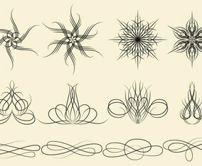 Pin Stripe Ornaments