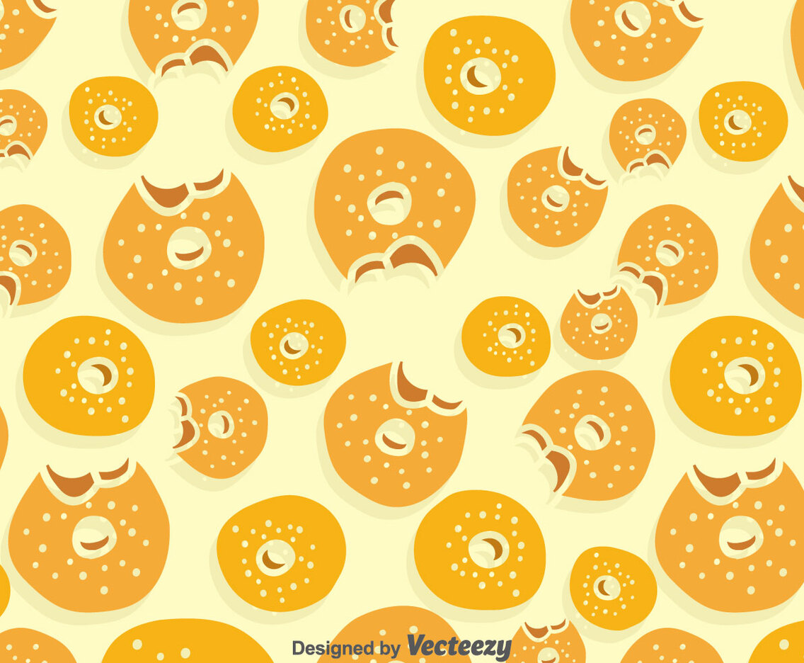 Bagel Pattern Background