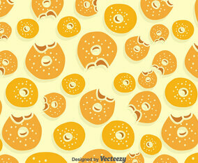 Bagel Pattern Background