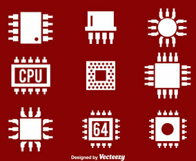 Cpu White Icons