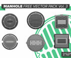Manhole Free Vector Pack Vol. 3