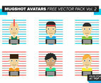 Mugshot Avatars Free Vector Pack Vol. 2