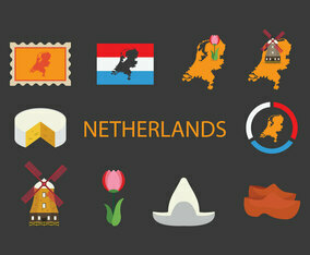 Netherlands Map Icon Set