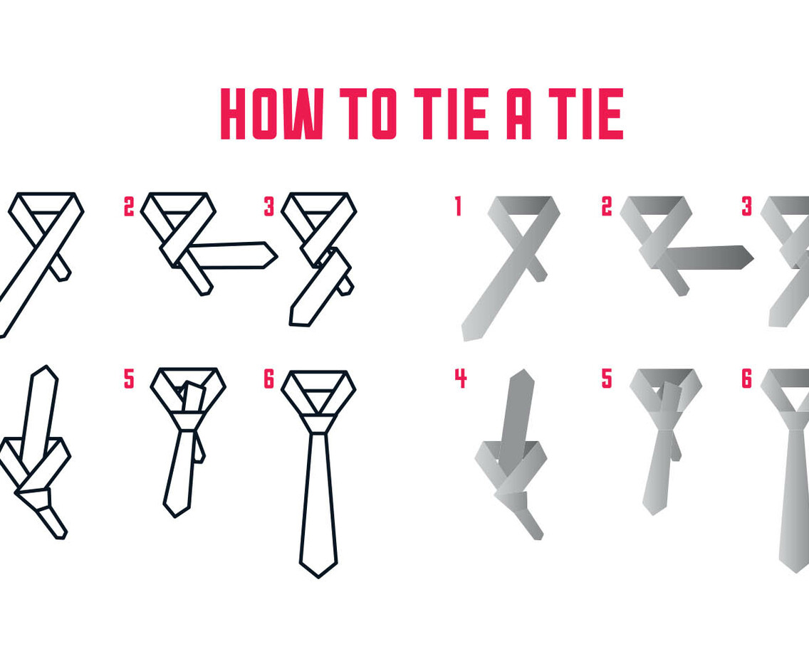 How To Tie Vector Instructios
