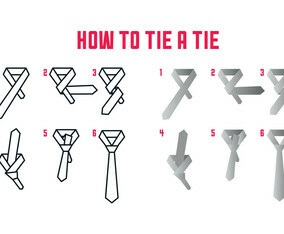 How To Tie Vector Instructios