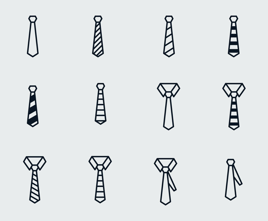 Vector Bow Ties And Ties