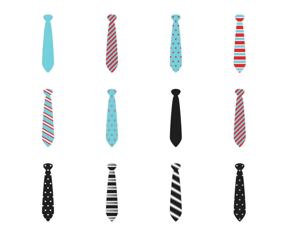 Different Color Neck Tie Collection