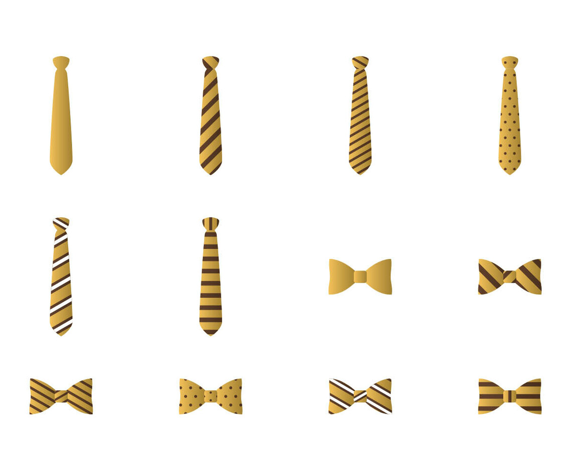 Vector Icon Tie And Bow Tie